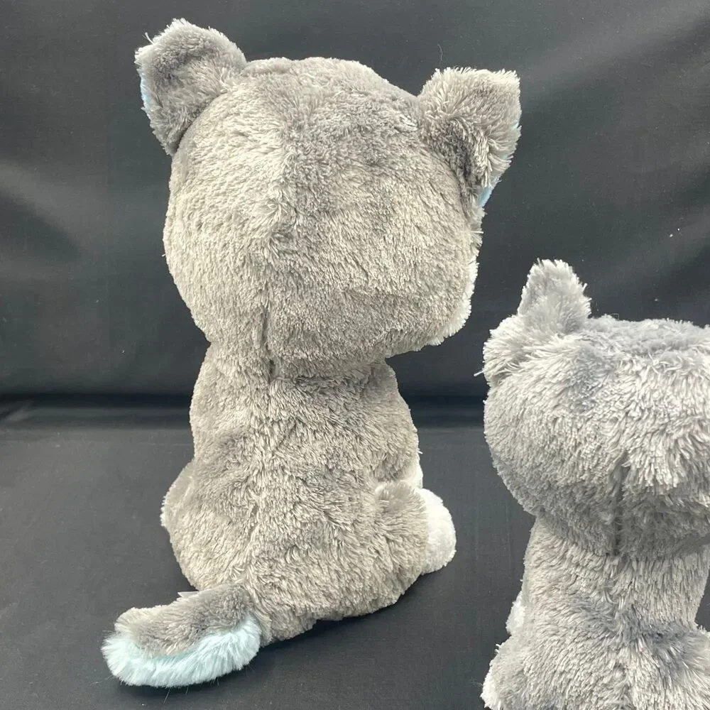 Ty Beanie Boos Slush the Husky Dog Plush Lot 2 Stuffed Animal Toys Blue Eyes